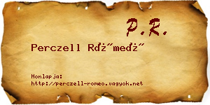 Perczell Rómeó névjegykártya